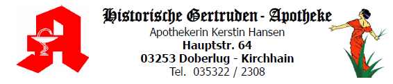 Historische Gertruden- Apotheke Doberlug-Kirchhain